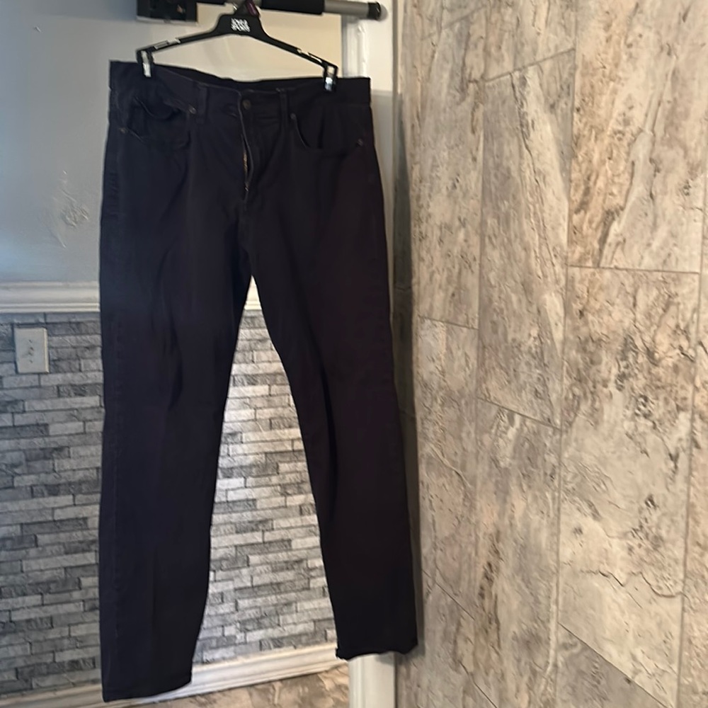 Men’s used black 121 slim lucky brand pants size 36/32